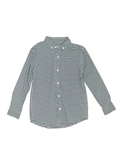 Pre-owned Vineyard Vines Performance Kids' Long Sleeve Button Down Shirt In Blue