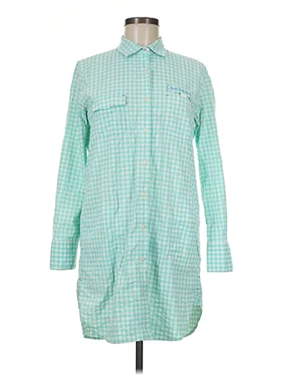Pre-owned Vineyard Vines Performance Long Sleeve Button Down Shirt In Green