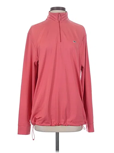 Pre-owned Vineyard Vines Performance Long Sleeve Polo Shirt In Pink
