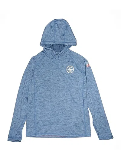 Pre-owned Vineyard Vines Performance Kids' Long Sleeve T-shirt In Blue