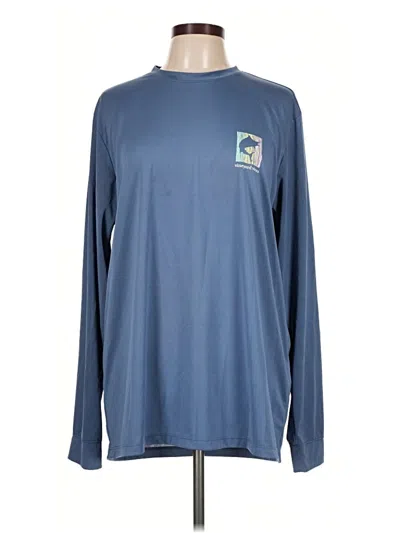 Pre-owned Vineyard Vines Performance Long Sleeve T-shirt In Blue