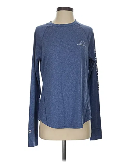 Pre-owned Vineyard Vines Performance Long Sleeve T-shirt In Blue