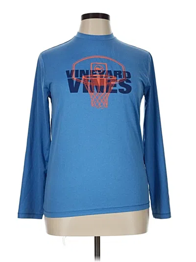 Pre-owned Vineyard Vines Performance Long Sleeve T-shirt In Blue