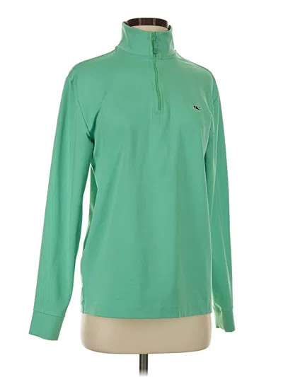 Pre-owned Vineyard Vines Performance Long Sleeve T-shirt In Green