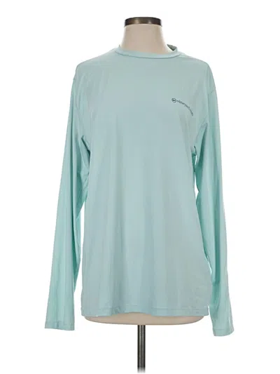Pre-owned Vineyard Vines Performance Long Sleeve T-shirt In Teal