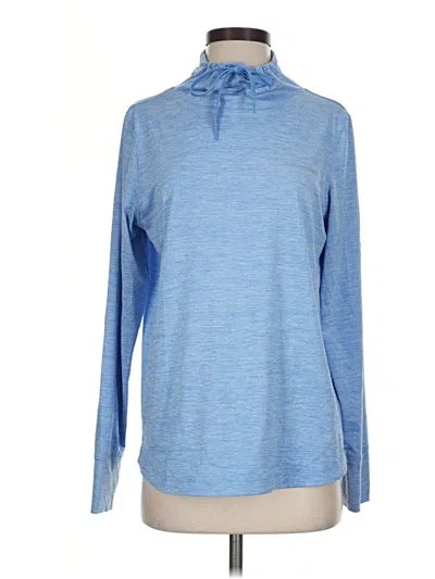 Pre-owned Vineyard Vines Performance Long Sleeve Turtleneck In Blue