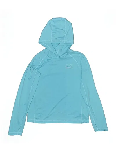 Pre-owned Vineyard Vines Performance Kids' Pullover Hoodie In Blue