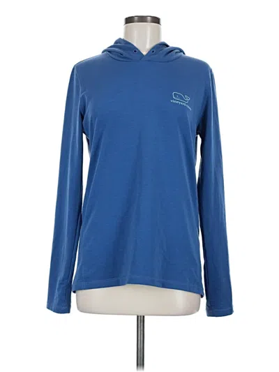 Pre-owned Vineyard Vines Performance Pullover Hoodie In Blue