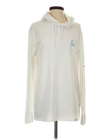 Pre-owned Vineyard Vines Performance Pullover Hoodie In Ivory