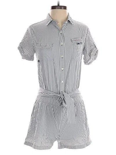 Pre-owned Vineyard Vines Performance Romper In Blue