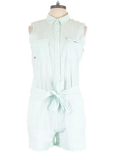 Pre-owned Vineyard Vines Performance Romper In Green