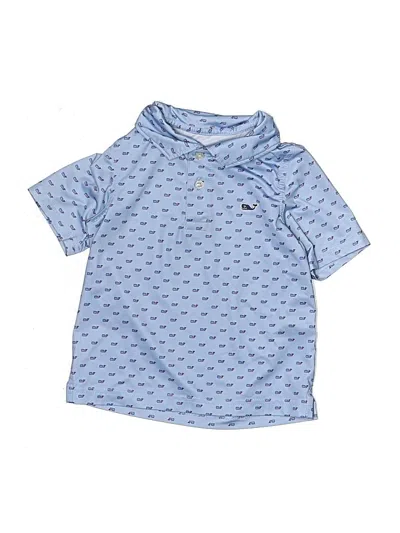 Pre-owned Vineyard Vines Performance Kids' Short Sleeve Polo In Blue