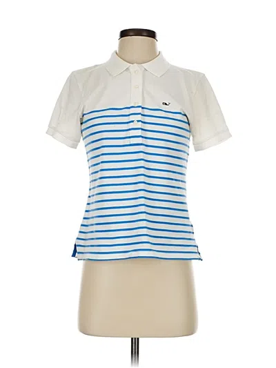 Pre-owned Vineyard Vines Performance Short Sleeve Polo Shirt In Blue