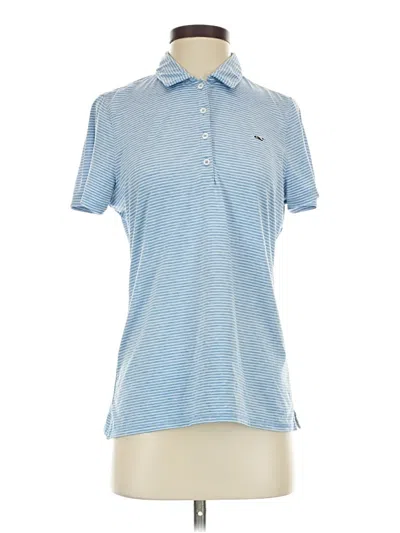 Pre-owned Vineyard Vines Performance Short Sleeve Polo Shirt In Blue