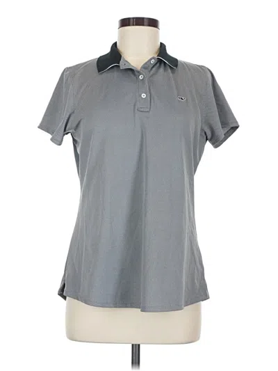 Pre-owned Vineyard Vines Performance Short Sleeve Polo Shirt In Gray