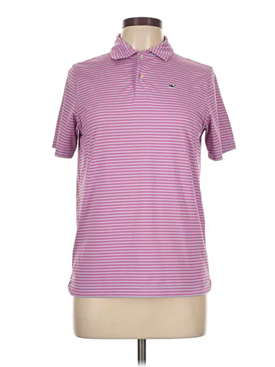 Pre-owned Vineyard Vines Performance Short Sleeve Polo Shirt In Pink