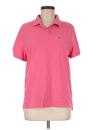 Pre-owned Vineyard Vines Performance Short Sleeve Polo Shirt In Pink