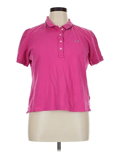 Pre-owned Vineyard Vines Performance Short Sleeve Polo Shirt In Pink