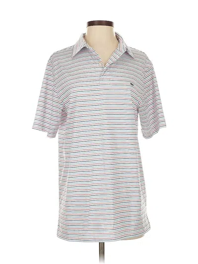 Pre-owned Vineyard Vines Performance Short Sleeve Polo Shirt In Silver