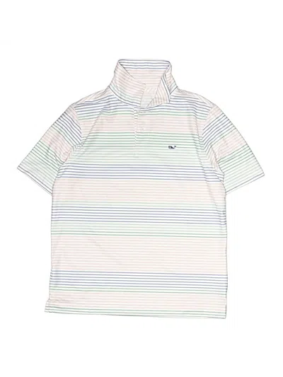 Pre-owned Vineyard Vines Performance Kids' Short Sleeve Top White Tops