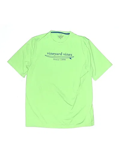 Pre-owned Vineyard Vines Performance Kids' Short Sleeve T-shirt In Green