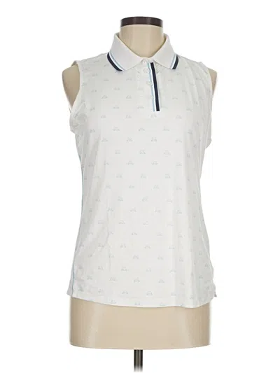 Pre-owned Vineyard Vines Performance Sleeveless Blouse In Ivory