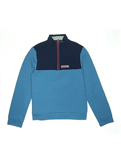 Pre-owned Vineyard Vines Performance Kids' Sweatshirt In Blue