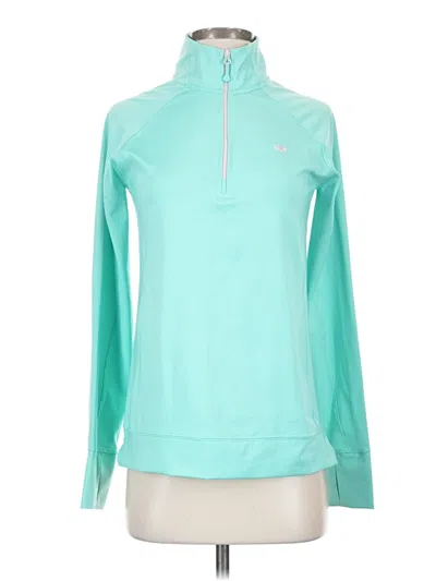 Pre-owned Vineyard Vines Performance Track Jacket In Teal
