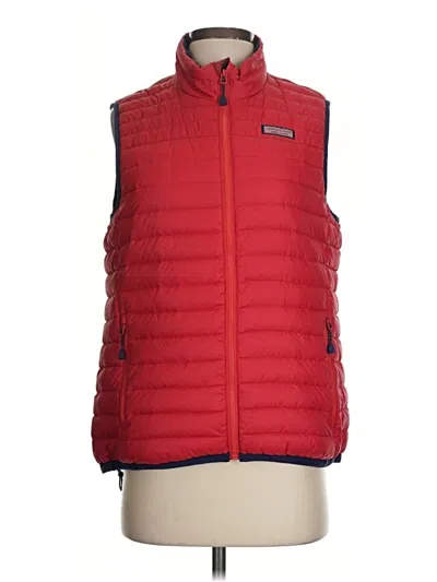 Pre-owned Vineyard Vines Performance Vest In Red
