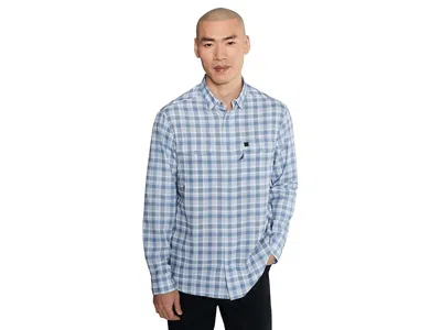 Vineyard Vines Permit Plaid Performance Harbor Shirt In Blue