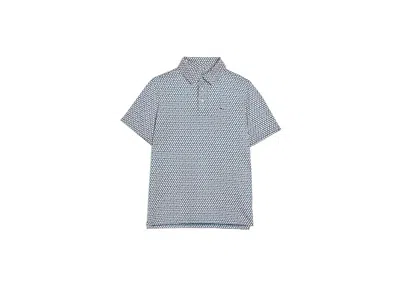 Vineyard Vines Printed Sankaty Polo (toddler/little Kids/big Kids) Boy's Clothing Moonshine Baseballs : 6 Little Ki In Blue