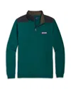 Vineyard Vines Professor Shep Half-zip Sweatshirt In Charleston Green