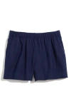 Vineyard Vines Pull-on Linen Shorts In Nautical Navy