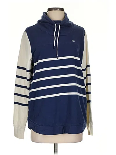 Pre-owned Vineyard Vines Pullover Hoodie In Blue