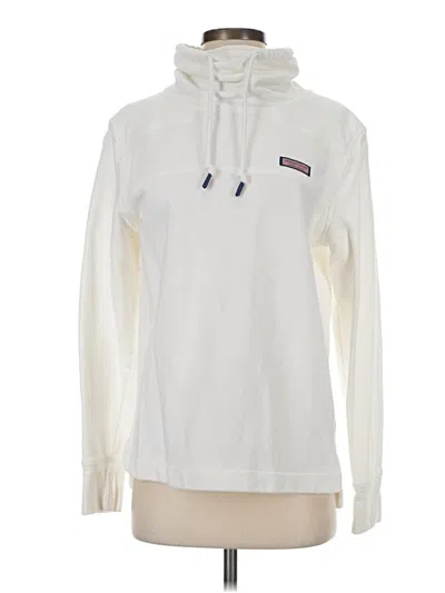 Pre-owned Vineyard Vines Pullover Hoodie In White