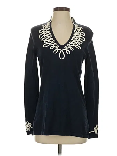 Pre-owned Vineyard Vines Pullover Sweater In Black