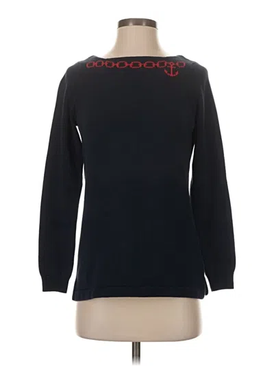 Pre-owned Vineyard Vines Pullover Sweater In Black