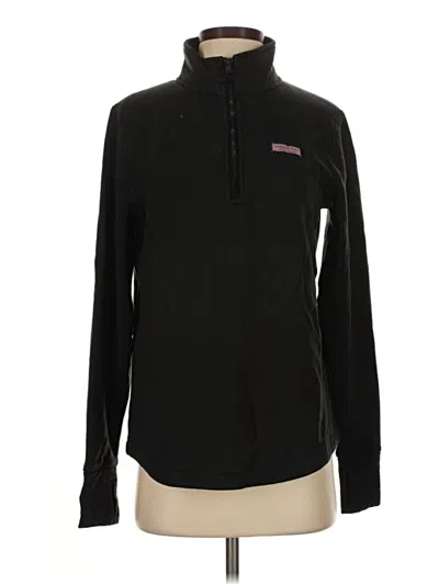 Pre-owned Vineyard Vines Pullover Sweater In Black