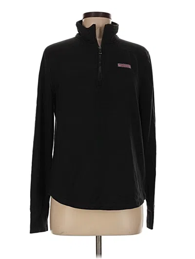 Pre-owned Vineyard Vines Pullover Sweater In Black