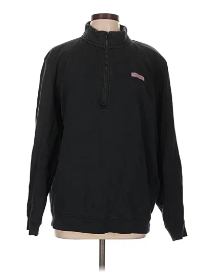 Pre-owned Vineyard Vines Pullover Sweater In Black