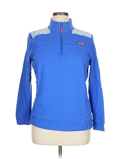 Pre-owned Vineyard Vines Pullover Sweater In Blue