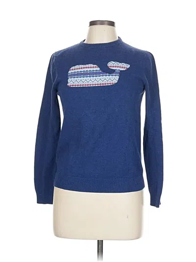 Pre-owned Vineyard Vines Pullover Sweater In Blue