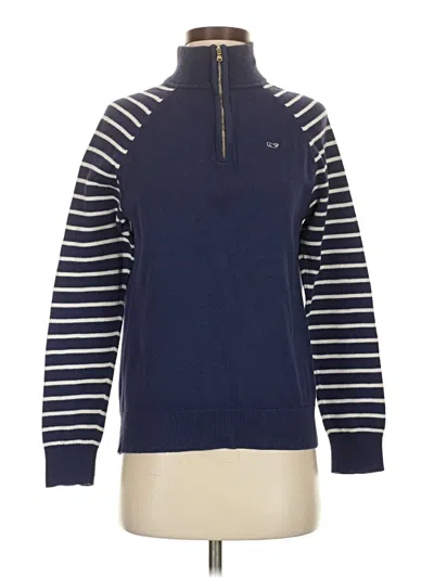 Pre-owned Vineyard Vines Pullover Sweater In Blue