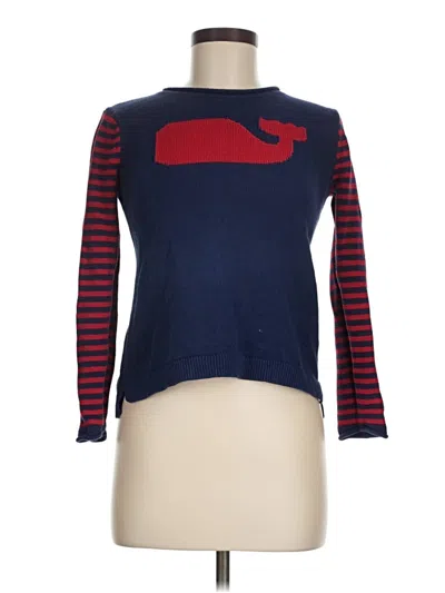 Pre-owned Vineyard Vines Pullover Sweater In Blue