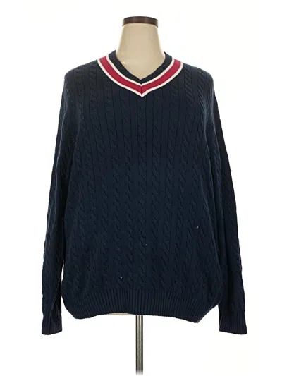 Pre-owned Vineyard Vines Pullover Sweater In Blue