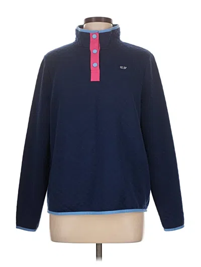 Pre-owned Vineyard Vines Pullover Sweater In Blue