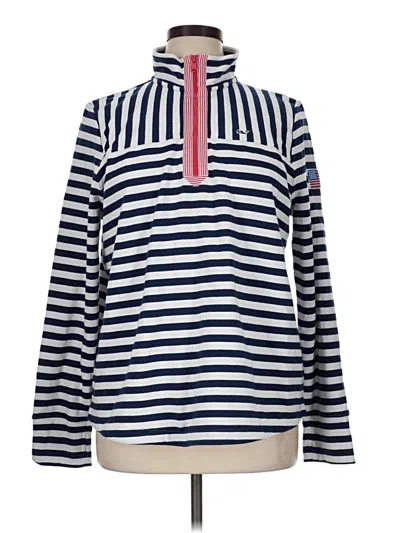 Pre-owned Vineyard Vines Pullover Sweater In Blue