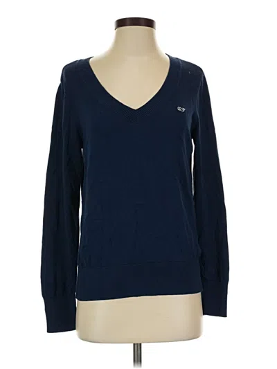 Pre-owned Vineyard Vines Pullover Sweater In Blue