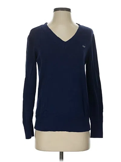 Pre-owned Vineyard Vines Pullover Sweater In Blue