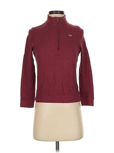 Pre-owned Vineyard Vines Pullover Sweater In Burgundy